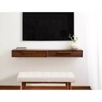 Estante flotante McCutcheon de 30"x9"x6" color Nogal Marrón