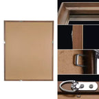 Espejo rectangular clásico de 28"x34" marrón