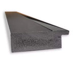 Espejo de pared de baño negro Tuxedo sin bisel de 23" x 29": Marco rectangular moderno de poliestireno, incluye accesorios de montaje