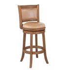 Boraam Augusta Swivel Bar Stool Chestnut Wire-Brush