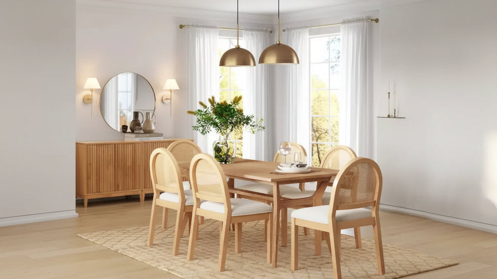 Silla de Comedor Bailey Boucle de Pino Cálido