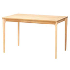 Rincón de comedor Adora Rattan: Estilo bohemio, Asientos acolchados, Mesa de madera de caucho