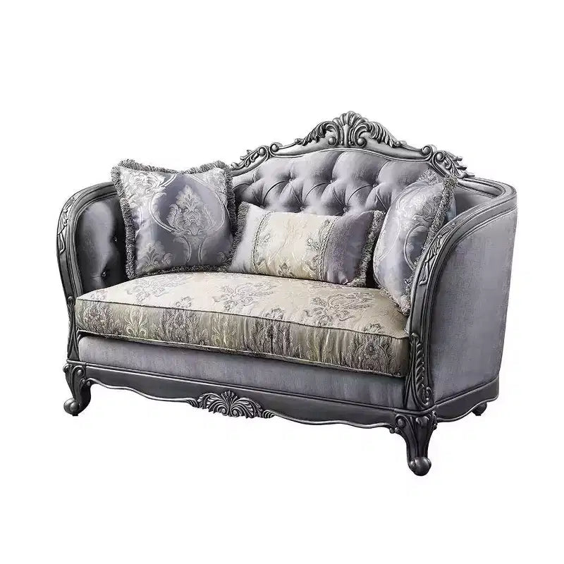 Acme Furniture Ariadne Sofa Platinum Finish