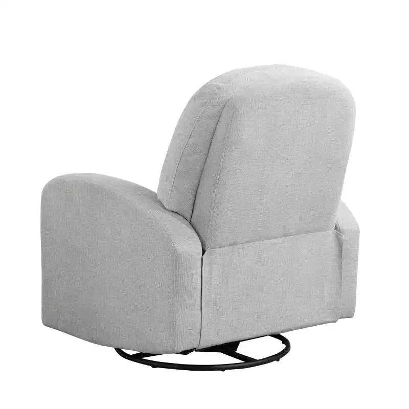 Martini Sillón Reclinable Giratorio con Mecedora de Tejido Gris Claro