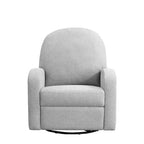 Martini Sillón Reclinable Giratorio con Mecedora de Tejido Gris Claro