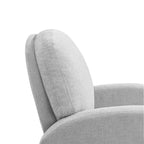 Martini Sillón Reclinable Giratorio con Mecedora de Tejido Gris Claro