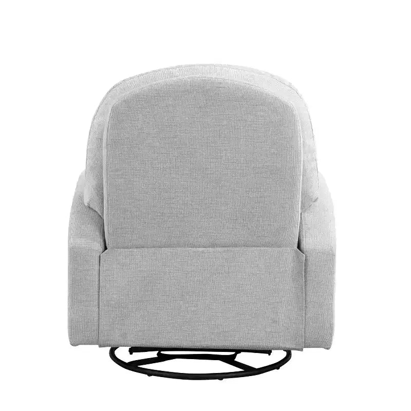 Martini Sillón Reclinable Giratorio con Mecedora de Tejido Gris Claro
