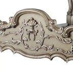 Cama California King "Dresden 96" hueso vintage: estilo victoriano, piel capitonada, no necesita somier