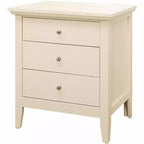 Passion Furniture Hammond 3-Drawer Nightstand (26 in. H x 24 in. W x 18 in. D)