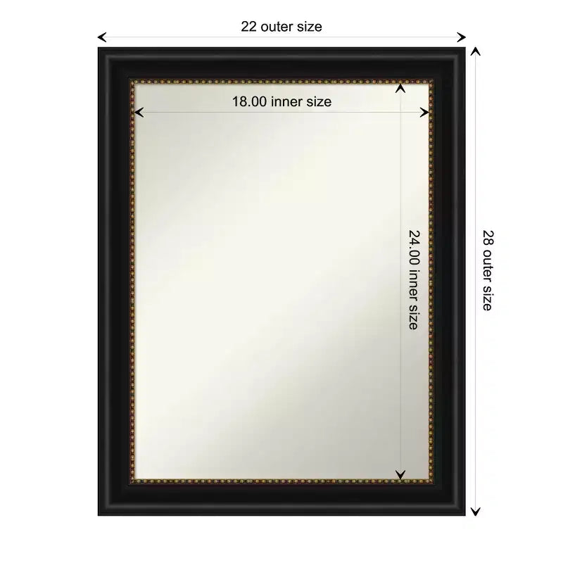 Espejo de pared Manhattan para baño sin bisel