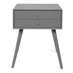 Mesa auxiliar Finco con 2 cajones