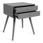 Mesa auxiliar Finco con 2 cajones