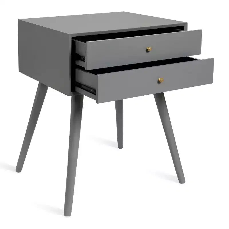 Mesa auxiliar Finco con 2 cajones