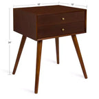 Mesa auxiliar Finco con 2 cajones