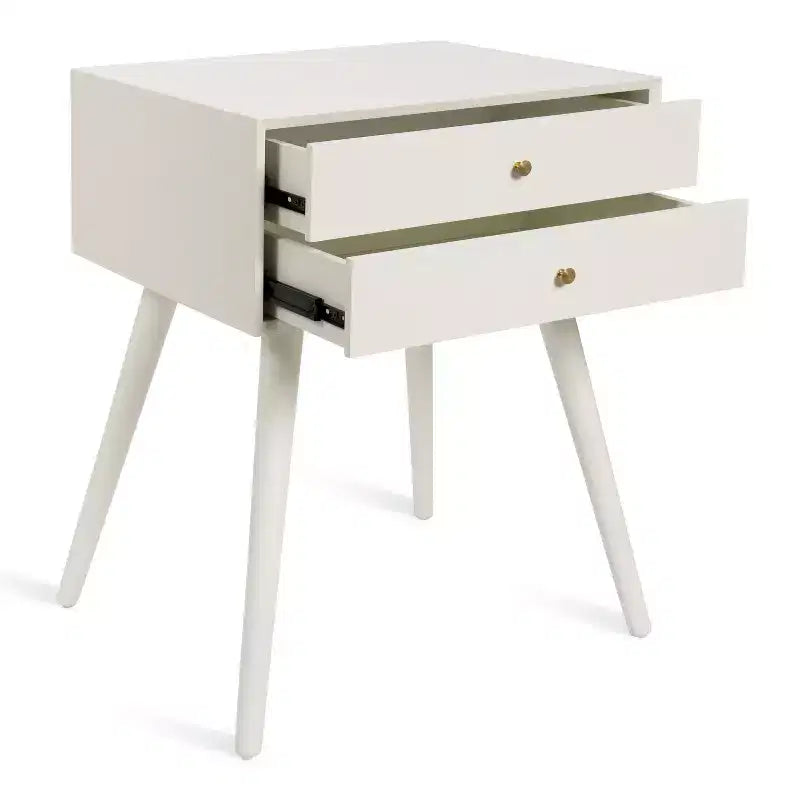Mesa auxiliar Finco con 2 cajones