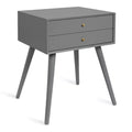 Mesa auxiliar Finco con 2 cajones