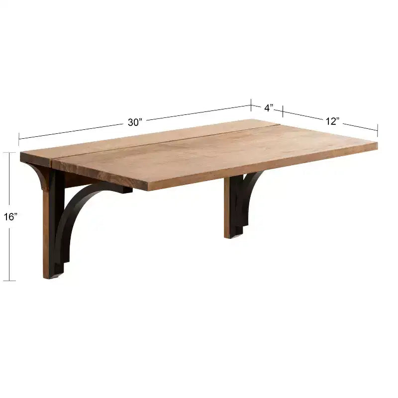 Escritorio Corblynd de madera para montar en la pared