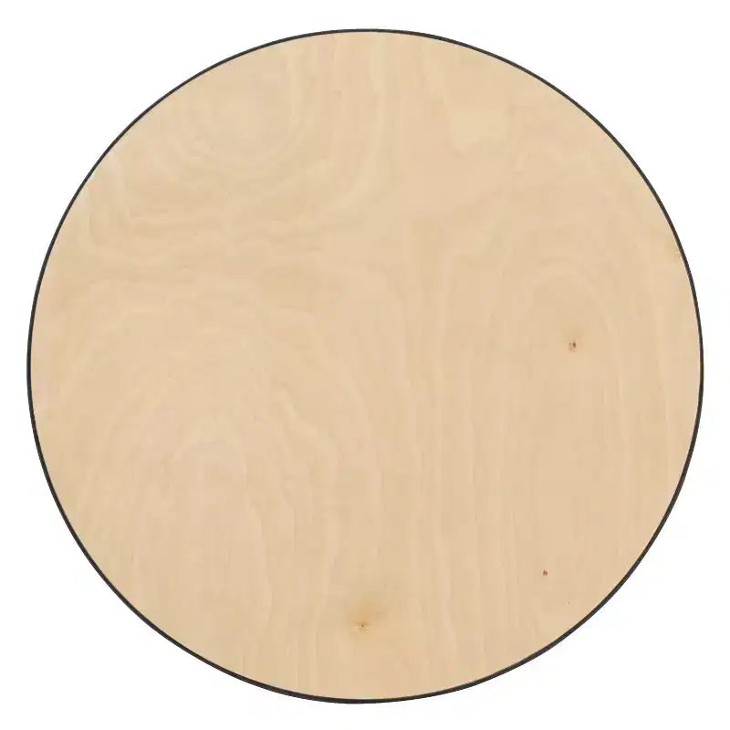Mesa de cóctel redonda de madera de 30'' con columnas de 30'' y 42''