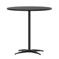 Flash Furniture 30'' Round Wood Cocktail Table with 30'' and 42'' Columns