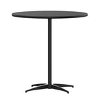 Flash Furniture 30'' Round Wood Cocktail Table with 30'' and 42'' Columns