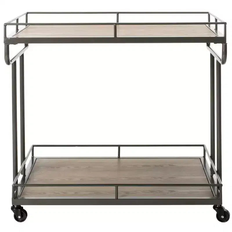 Dawson 2 Tier Rectangle Bar Cart - BCT6200 - Safavieh