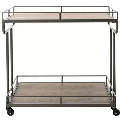 Dawson 2 Tier Rectangle Bar Cart - BCT6200 - Safavieh