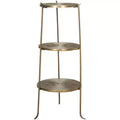 Elda Side Table - FOX3251A - Brass - Safavieh Couture