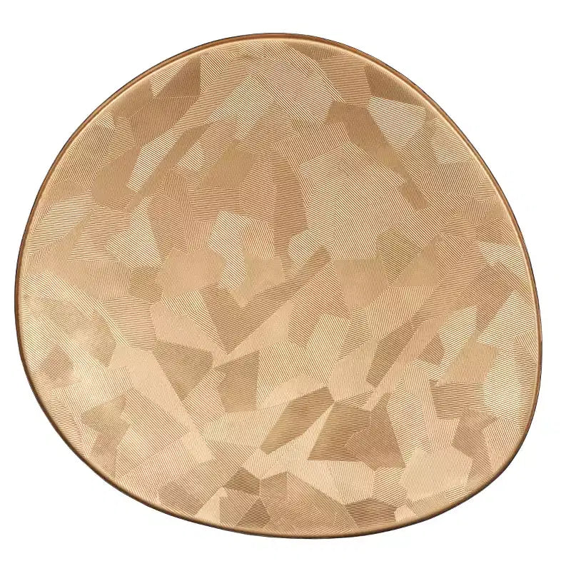 Mesa Auxiliar Ovalada Hera - FOX5521 - Taupe/Negro