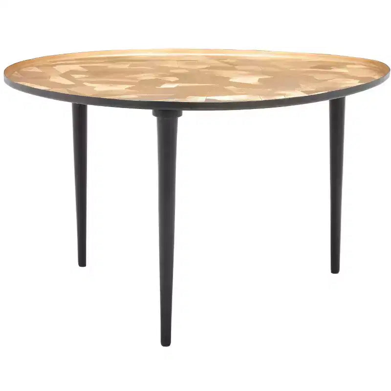 Mesa Auxiliar Ovalada Hera - FOX5521 - Taupe/Negro