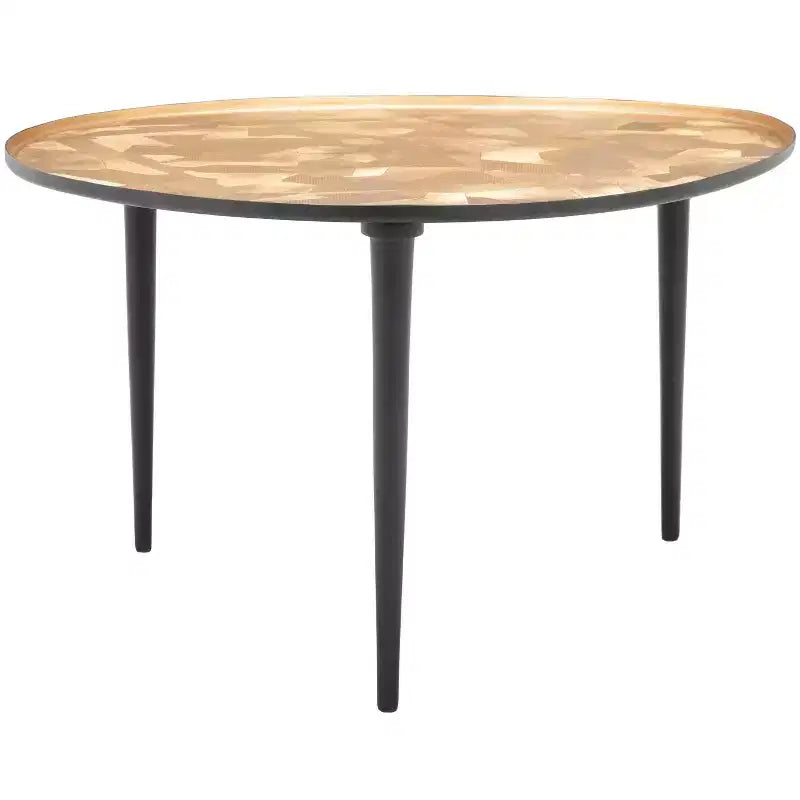 Mesa Auxiliar Ovalada Hera - FOX5521 - Taupe/Negro