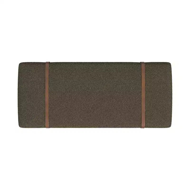 Banco tapizado de Bouclé