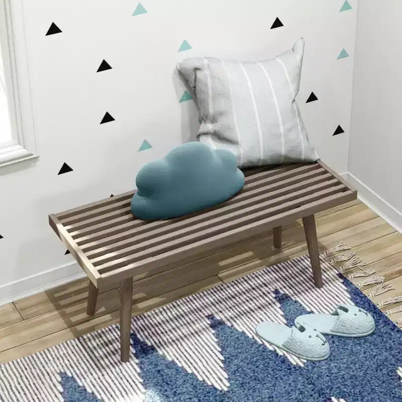 Banco para entrada, banco de madera para pie de cama para dormitorio, pasillo, porche, 41.25