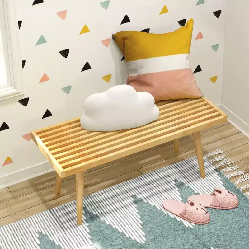 Banco para entrada, banco de madera para pie de cama para dormitorio, pasillo, porche, 41.25