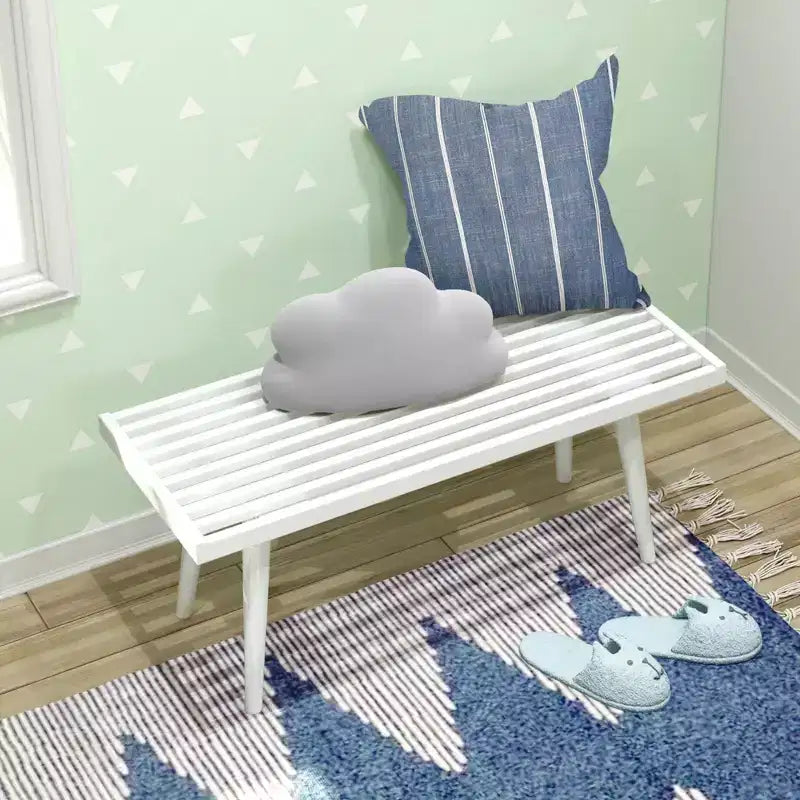 Banco para entrada, banco de madera para pie de cama para dormitorio, pasillo, porche, 41.25