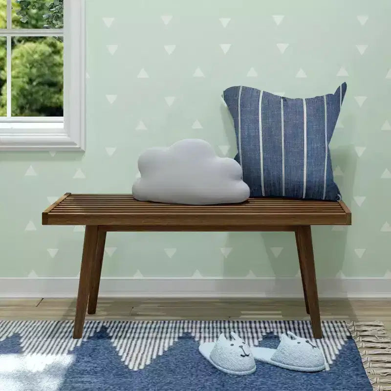 Banco para entrada, banco de madera para pie de cama para dormitorio, pasillo, porche, 41.25