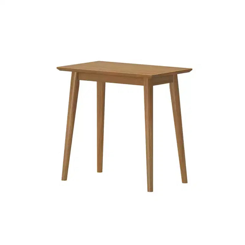 Mesa auxiliar rectangular de mediados de siglo moderna, mesa auxiliar de madera maciza para sala de estar