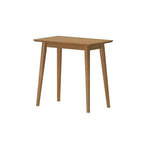 Mesa auxiliar rectangular de mediados de siglo moderna, mesa auxiliar de madera maciza para sala de estar