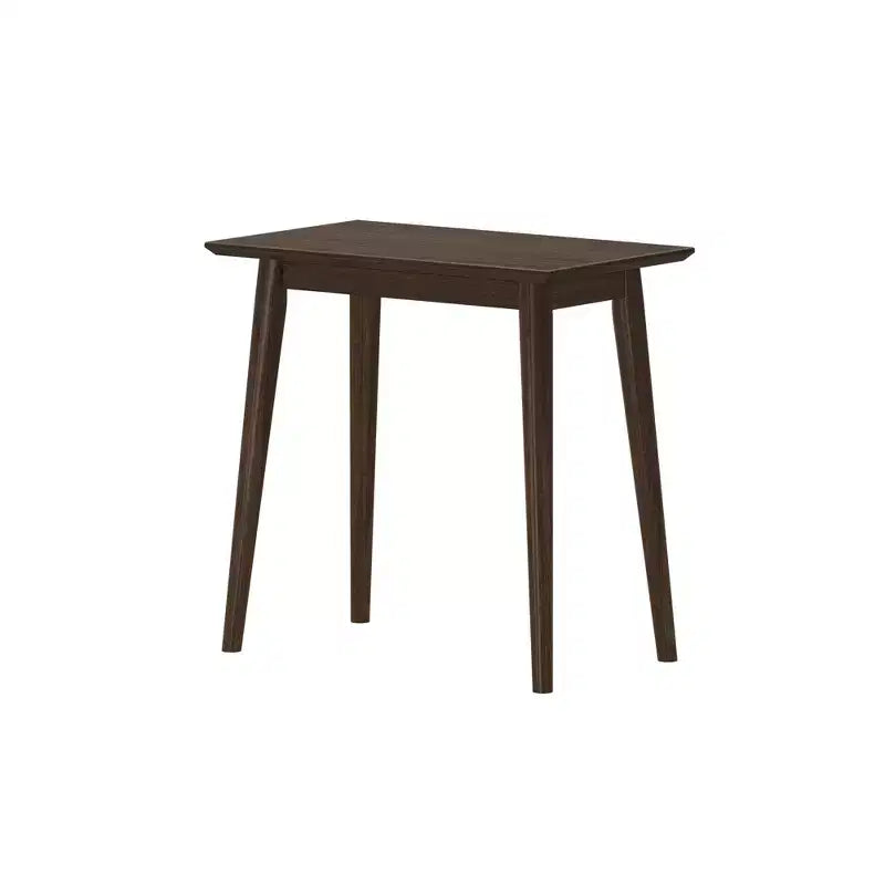 Mesa auxiliar rectangular de mediados de siglo moderna, mesa auxiliar de madera maciza para sala de estar