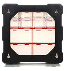 Cajonera de Almacenamiento de Plástico con 12 Cajones, Organizador Apilable, Contenedor con Múltiples Compartimentos