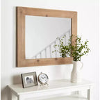 Espejo de pared enmarcado de madera Garvey de 30 x 36