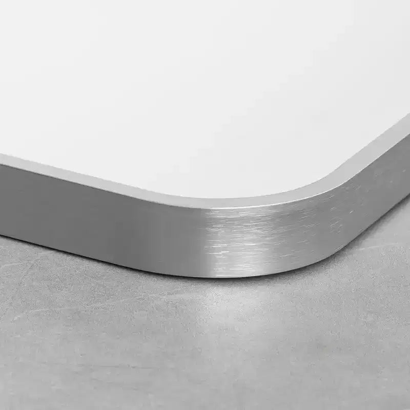 Espejo de baño moderno con marco de metal arqueado, espejo decorativo de pared
