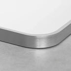 Espejo de baño moderno con marco de metal arqueado, espejo decorativo de pared