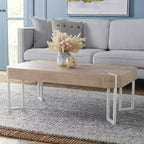 Mesa de centro Edgecombe - Natural/Blanco