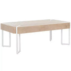 Mesa de centro Edgecombe - Natural/Blanco