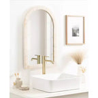 Espejo de pared enmarcado con arco Rahfy de 20x30
