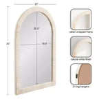 Espejo de pared enmarcado con arco Rahfy de 20x30