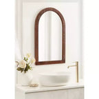 Espejo de pared enmarcado con arco Rahfy de 20x30