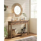 VASAGLE 47.2 Console Table With 3 Drawers Console Table Sofa Tables For Living Room Clearance Consolas Entryway Table