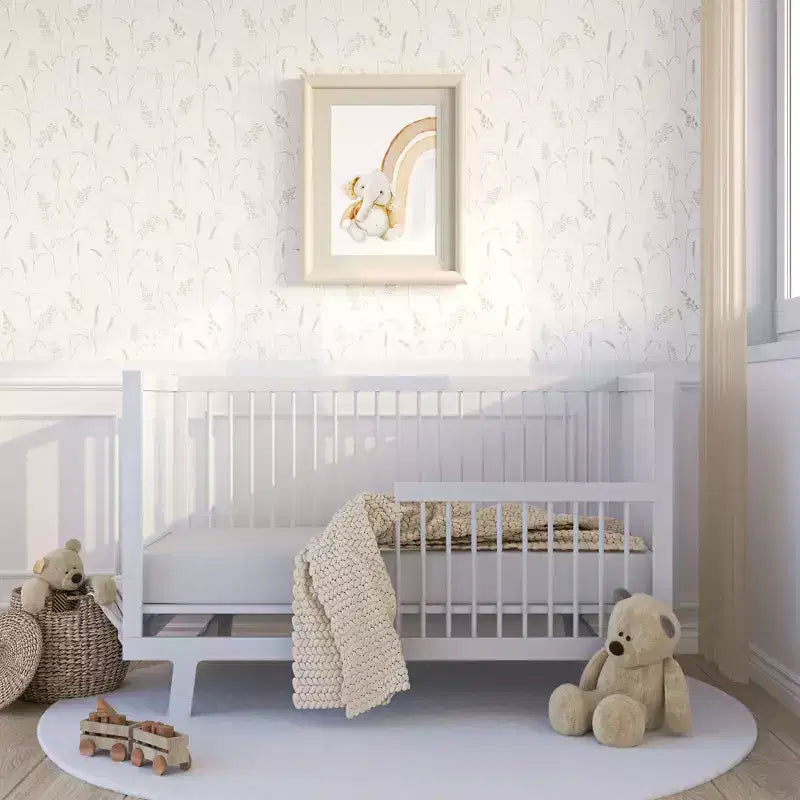 Colchón de cuna y cama infantil de espuma viscoelástica de doble cara con funda de poliéster